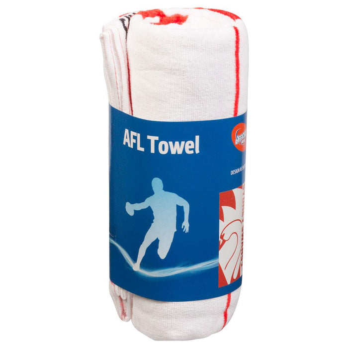 AFL Official GWS Giants Supporter Cotton Velour Beach Towel