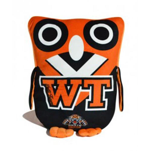 Official NRL Wests Tigers Owl Shaped Cushion