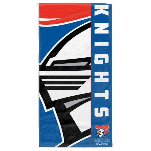 NRL Official Newcastle Knights Supporter Cotton Velour Beach Towel