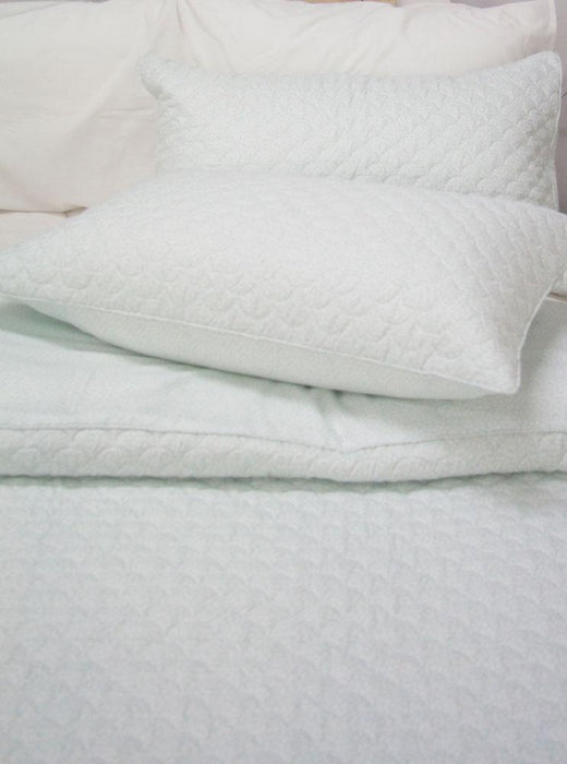 Ardor Boudoir Printed & Embossed Bath Sage Quilted Quilt Cover Set or Accessories