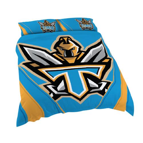 NRL Official Gold Coast Titans Supporter Quilt Cover Set