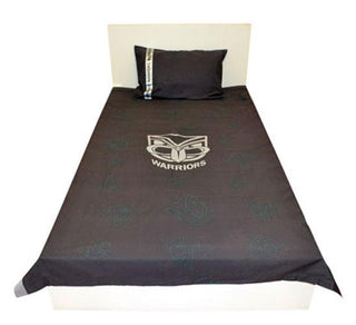 Official NRL New Zealand Warriors Quilt Cover Set Single Size
