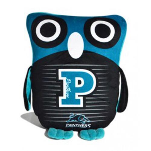 Official NRL Penrith Panthers Owl Shaped Cushion